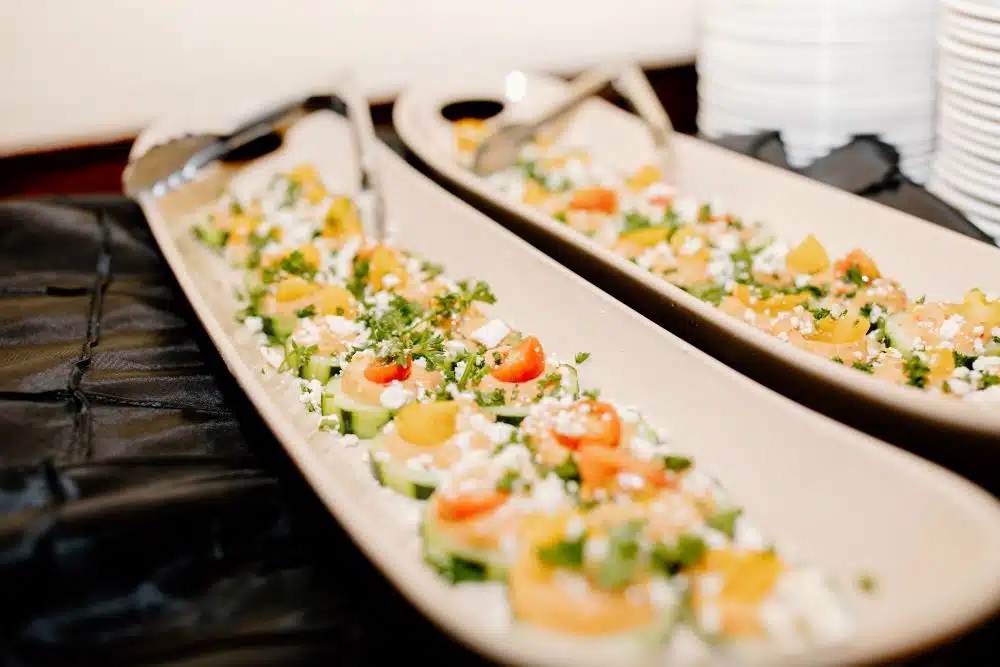 Cucumber dish for event